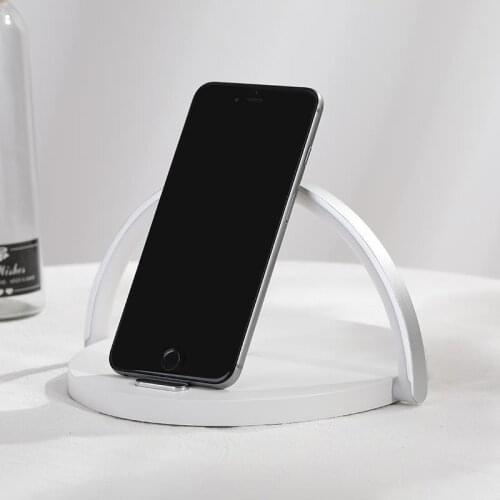 Fast Charge LED Desk Lamp with Qi Fast Wireless Charger USB Chargeable Table Bedside Night Light Portable Gifts phone PLD MJ1008