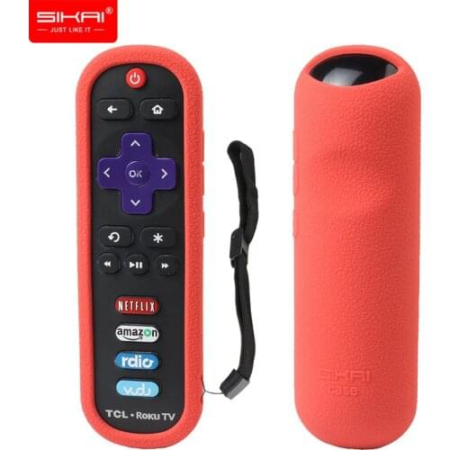 TCL Roku RC280 3600R Remote Control Case SIKAI Silicone Shockproof Protective Cover RoHS Tested Material Skin-Friendly Anti-Lost