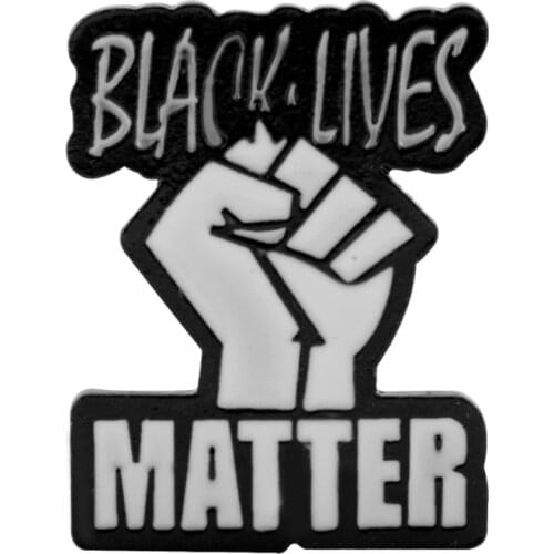BLACK lIVES MATTER I CAN'T BREATHE Enamel Pin Clothes Shirt Jeans Brooch Badge Charm Pins Metal Brooches for Women