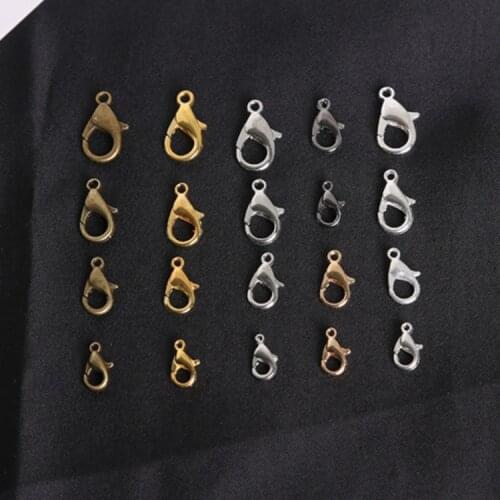 DIY Lobster Buckle Beaded Bracelet/Necklace Connection Buckle Connector Homemade by Hand Ornament Accessories Vintage Metal