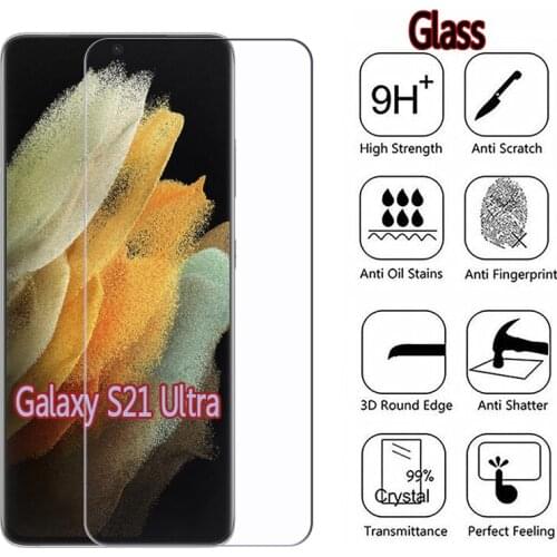 For Samsung Galaxy S21 Ultra Glass SM-G998 Screen Scratch Proof Protective Film Tempered Glass For Samsung S21 Ultra Cover Case