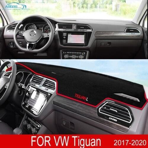For Volkswagen VW Tiguan MK2 2017 2018 2019 2020 Anti-Slip Mat Dashboard Cover Pad Sunshade Dashmat Carpet Dash Car Accessories