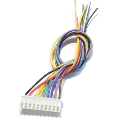 XH electronic wire with a single plastic plug the other tin 26 # XH2.54-10P pitch 2.54MM 20CM cable