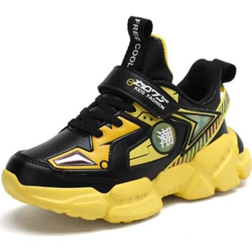 Autumn Winter Fashion Sneakers Boys Breathable Low Cut Leather Waterproof Casual Shoes Childrens Running Shoes