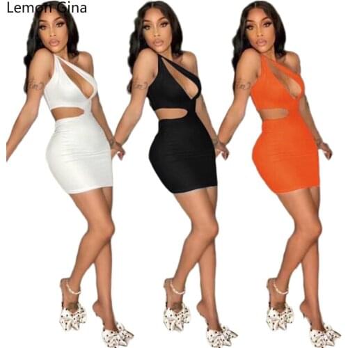 Lemon Gina Solid Summer Dresses