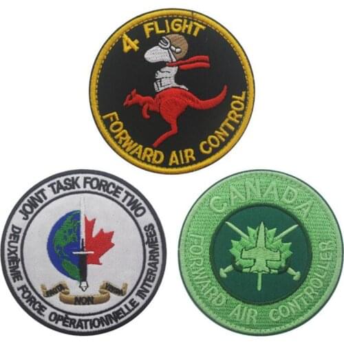 Hot 3D Embroidery Patch Canada FAC Controller Armband Icon Cloth Patch Badge Denim Backpack Backpack Hat Accessories8*8cm