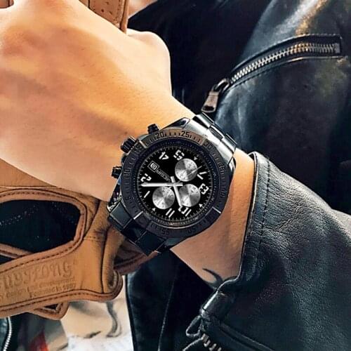 2018 MEGIR Mens Chronograph Casual Military Sports Watches Luxury Top Brand Quartz Wrist Watch Men Clock Male Relogio Masculino