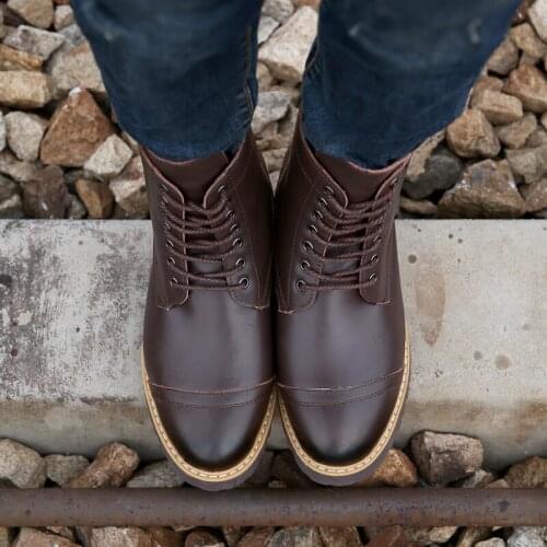 Mens Shoes Martins Safety Shoes For Men Sneakers Homme Black Leather Sneaker High Top Zapatillas Altas Hombre Mens