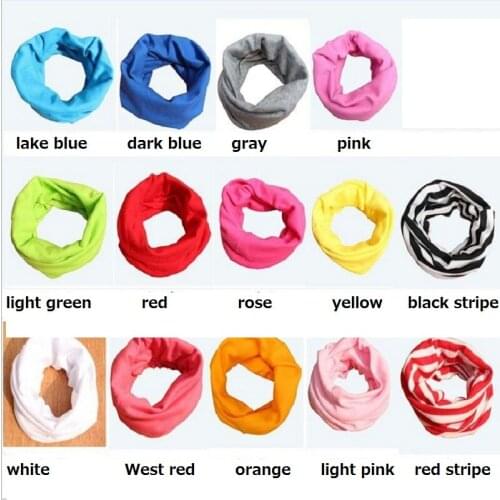Soft comfortable children cotton scarf kids boy girl stripe Neck Warmer