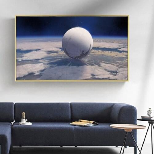 Wall Pictures Canvas Painting Crafts Gift Minimalist Print Wall Art Ice Sphere Posters for Deskroom Living Room Corridor Decor