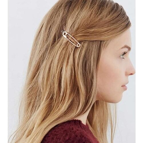 1 Pcs New Adult Nifty Simple Metal Paper Clip Styling Hair Accessories For Women Girls Fashion Hairpin
