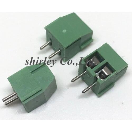 New 100PCS KF350-3.5-2P KF350 2P KF350 2Pin 3.5mm high quality Environmental copper feet PCB Screw Terminal Block Connector ROHS