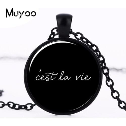 2017 new hot C'est La Vie Necklace, French Jewelry, Such Is Life Pendant HZ1