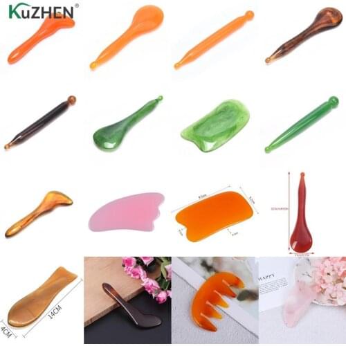 Beeswax Guasha Scraper Face Neck Back SPA Therapy Massage Board Guasha Board Scraper Massage Tools