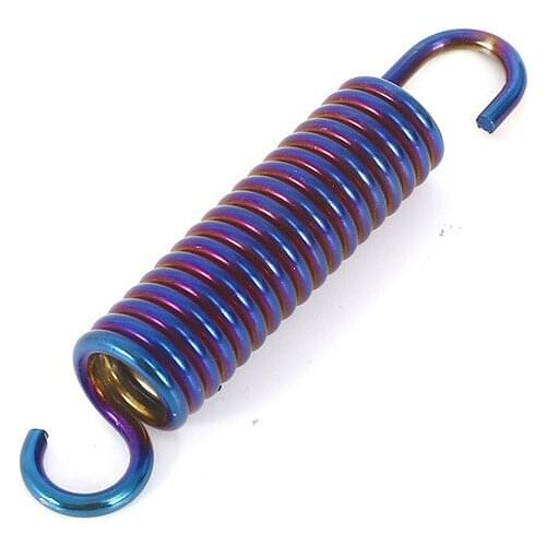 Universal Kickstand Motorcycle Stainless Steel Titanium Burning Stand Side Stand Foot Brake Spring For Yamaha YBR Decoration