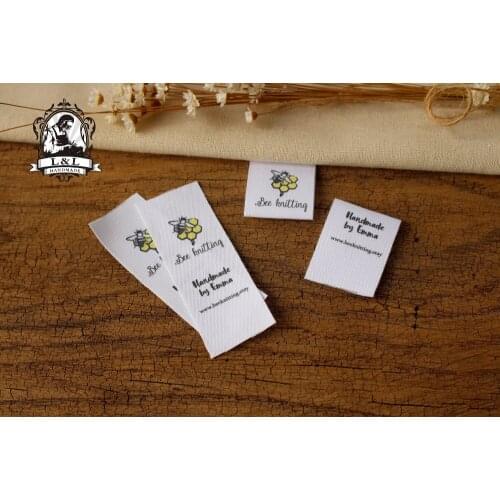 Custom Sewing labels / brand labels, Custom Clothing Tags, Cotton Ribbon label, Folding labels (MD545)