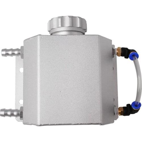 Bottle Reservoir Water Tank Radiator Overflow Aluminum Coolant W/Cap Universal