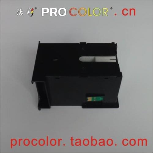 T6711 full compatible with T6710 Waste Ink Maintenance Tank Box with one time Chip For Epson WF-7620DWF WF7610 WP-4020 4010 4090