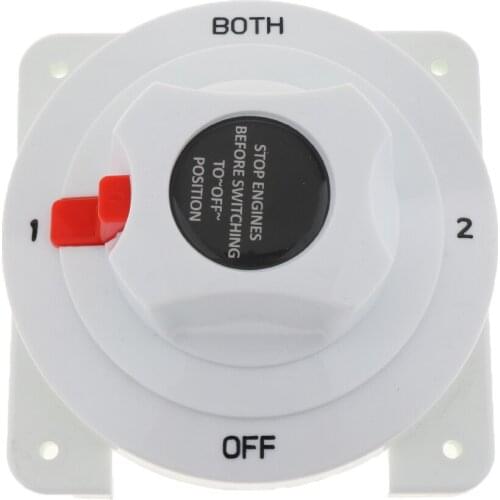 Dual Battery Selector Switch Disconnect Max 300A for Marine Boat RV Vehicles