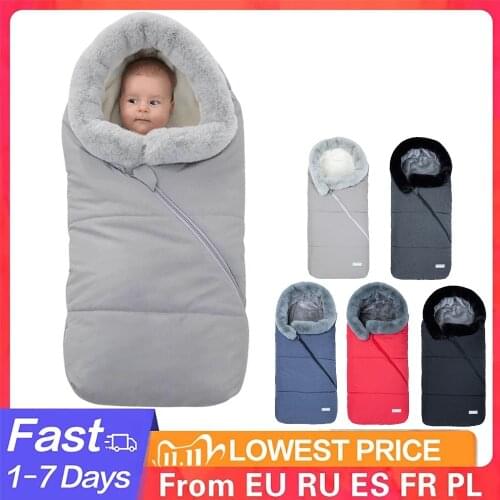 Winter Baby Sleeping Bag Extract Envelope For Newborn Warm Infant Stroller Sack Windproof Childrens Sleeping Bag For Stroller