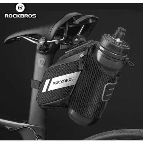 ROCKBROS Bicycle Bag 1.5L Water Repellent Durable Reflective MTB Road Bike With Water Bottle Pocket Bike Bag Accessories