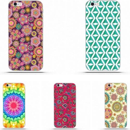 Wexoeq Soft Coque Design Eastern Floral Mandala For Sony Xperia Z Z1 Z2 Z3 Z4 Z5 compact Mini Premium M2 M4 M5 T3 E3 E5 XA