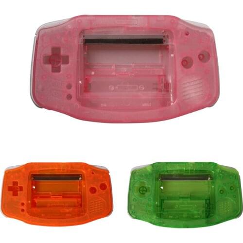 10PCS Replacement Plastic Shell For Nintendo for Gameboy Advance for GBA Console Transparent color Housing Screen case cover