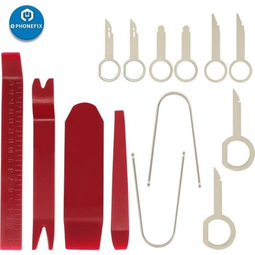 14Pcs Car Removal Tool Set Interior Door Clip Panel Trimming Dashboard Stereo Remover Car Audio Maintenance Repair Hand Kit