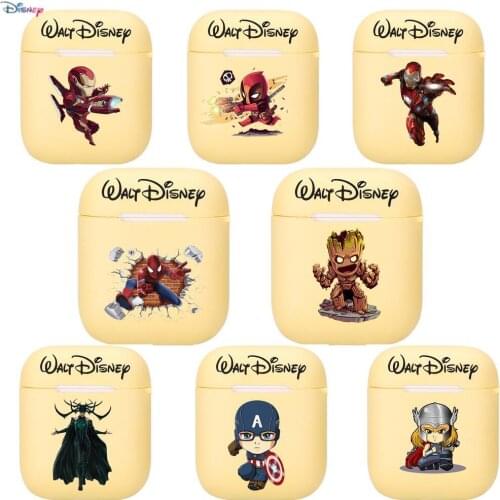 2021 Disneys new Iron Man Silicone Case For Apple Airpods 1/2 Cover Protective Earphone Case Headphones Cases Protective For Ap