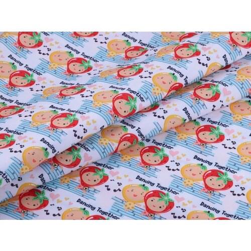 50*140cM Cartoons pattern Polyester cotton Fabric Patchwor Printed for Tissue Kids Home Textile for Sewing Doll Dress Curtain