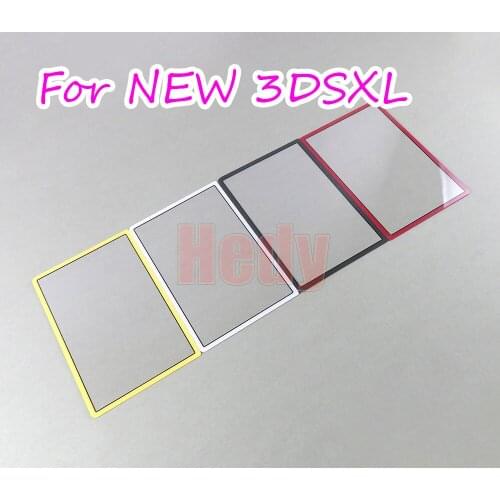 50pcs Replacement Top Surface Plastic for NEW 3DS LL XL for NEW 3dsxl 2015 Plastic Screen Outer Lens Cover