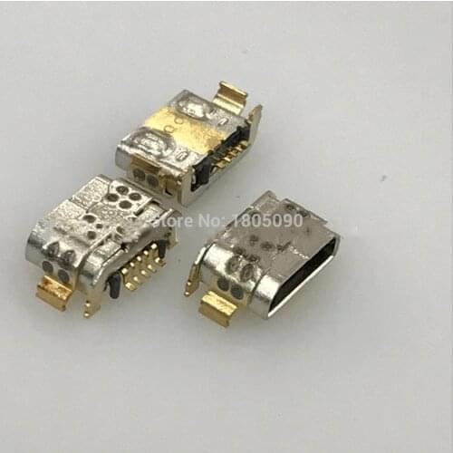 50pcs Micro USB Connector Socket 5pin DIP4 Mobile phone charging tail plug for Huawei G9 P9 Mini USB Connector