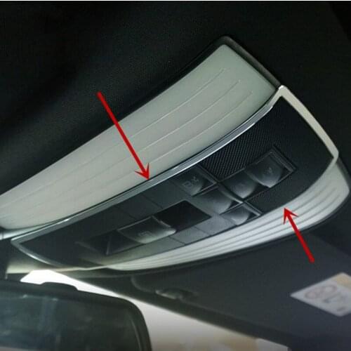 Car Reading Lamp Decorative Frame Dome Light Trim Strip For Mercedes Benz E Class W212 E180 200 260 300 2010-2015 Aluminum Alloy