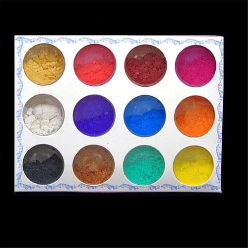 Nail Glitter Sequins Powder Shell Pearl Look Shinny Holo Flakes Chrome Holographic Rainbow Pigment Diy Eyeshadow Dust 12 Colors