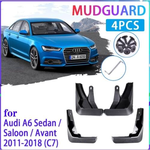 4 PCS Car Mud Flaps for Audi A6 Sedan Saloon Avant C7 2011~2018 Mudguard Splash Guards Fender Mudflaps Auto Accessories