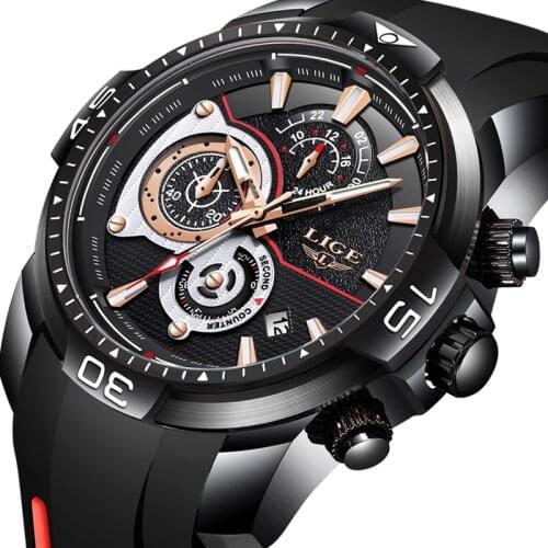 Reloj Hombre Mens Watches Top Brand Luxury Military Sport Watch Men Waterproof Rubber Watch Quartz Wirswatch Relogio Masculino