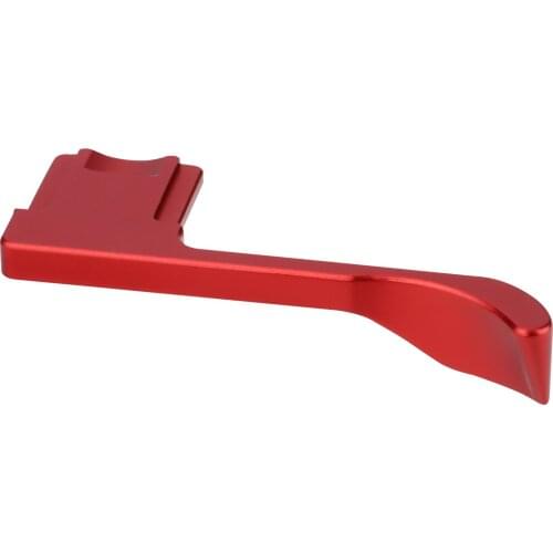 Haoge THB-X4R Hand Grip Metal Hot Shoe Thumb Up Rest for Fujifilm Fuji X-E4 Camera Red