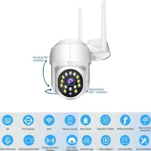 PTZ IP Camera WiFi 1080P HD Smart Home Security Remote Control Night Vision Motion Detection Video Surveillance Cameras Hot