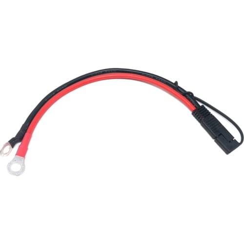10AWG 30CM SAE To O Ring Terminal Harness 2 Pin Quick Disconnect Plug SAE Connection Motorcycle, Car, Tractor -60 - 200 Celsius