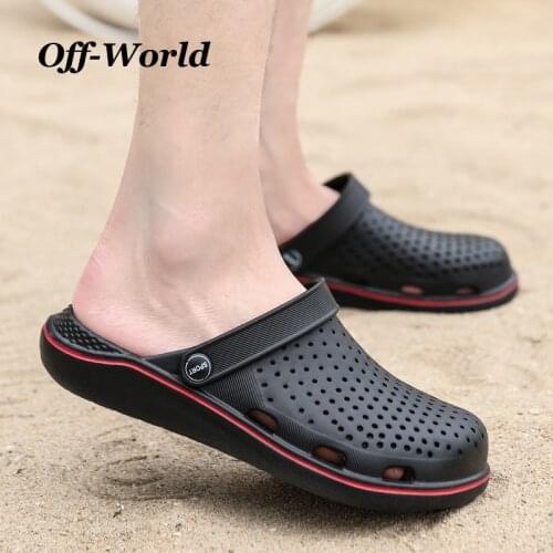 Summer Mens Slippers Beach Outdoor Wading Shoes Surfing Clogs Light Flip Flops Slip-On Male Flats Sandals Men Garden Shoes