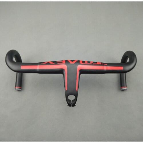 New type carbon handlebar bicycle integrated handlebar with new road carbon fiber parts carbon stem matte