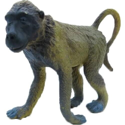 Adorable Monkey Baboon Simulated Animals Plastic Toys Furnishing Articles Wildlife Forest Animal Model Children Birthday Gifts