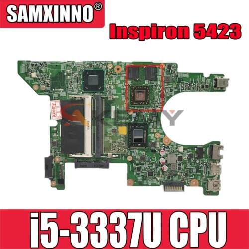 Original Laptop motherboard For DELL Inspiron 5423 i5-3337U Mainboard CN-0K76FX 0K76FX 11289-1 SR0XL 216-0833018 1GB DDR3