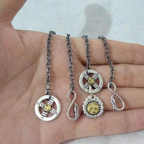 Starfield Takahashi Goro Handmade S925 Sterling Silver Retro Thai Silver Angle Chain Men Women Personality Necklace