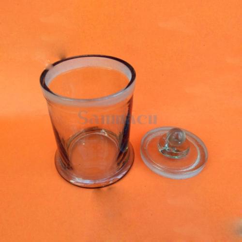 10x12cm 12x15cm Frost Mouth Microscope Glass Slide Staining Jar Lab Apothecary Chemist