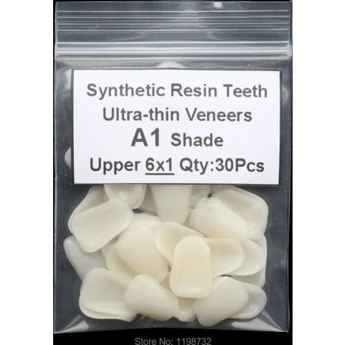 Dental A1 Shade Upper Anterior Composite Synthetic Resin Teeth Ultrathin Veneers Tooth Restorative Teeth Whitening