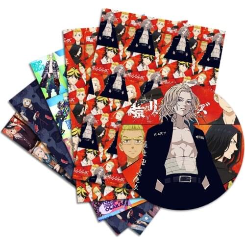 Tokyo Revengers Stof Cartoon Diy 50x140Cm Polyester Katoen Fabrichandmade Naaien Patchwork Bedrukte Stof Stof Anime Stof