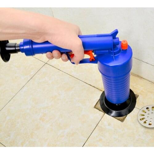 High Pressure Air Drain Blaster Cleaner Sewer Pipe Dredging Device Pneumatic Toilet Kitchen Floor Drain Blaster With Four Plugs