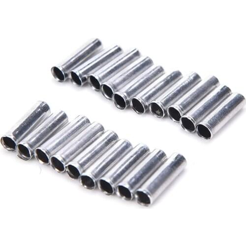 100pcs Bike Brake Derailleur Shifter Cable End Caps Silver Metal Bicycle Part Bike Cable Caps Bicycle Accessories