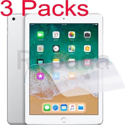 3 Packs soft PET screen protector for Apple iPad air 2 pro 9.7 2017 2018 5 6 7 8 protective tablet film